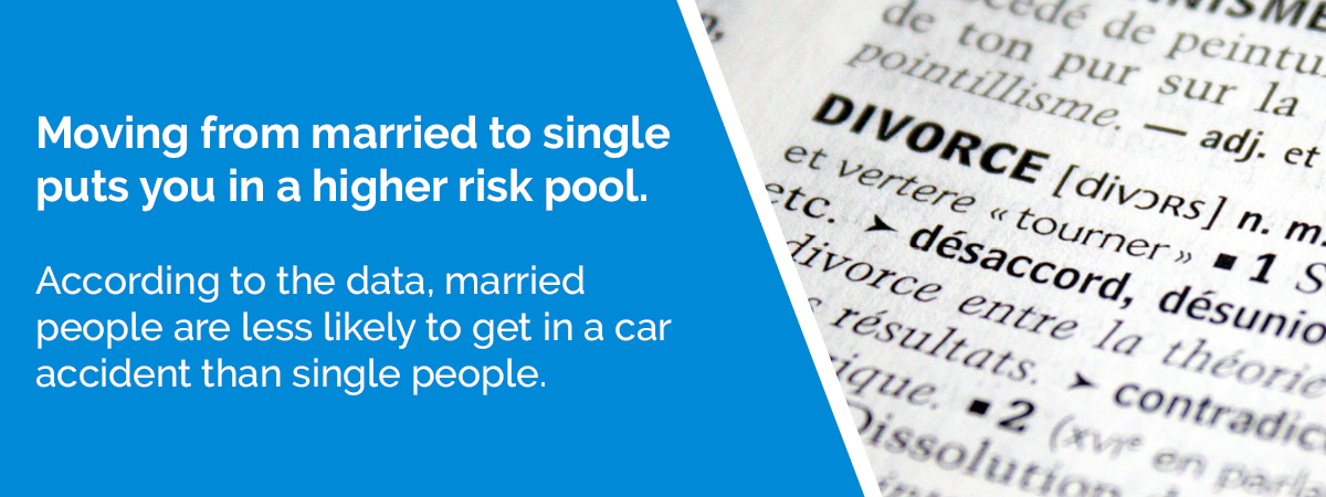 Married people are less likely to get in an accident.