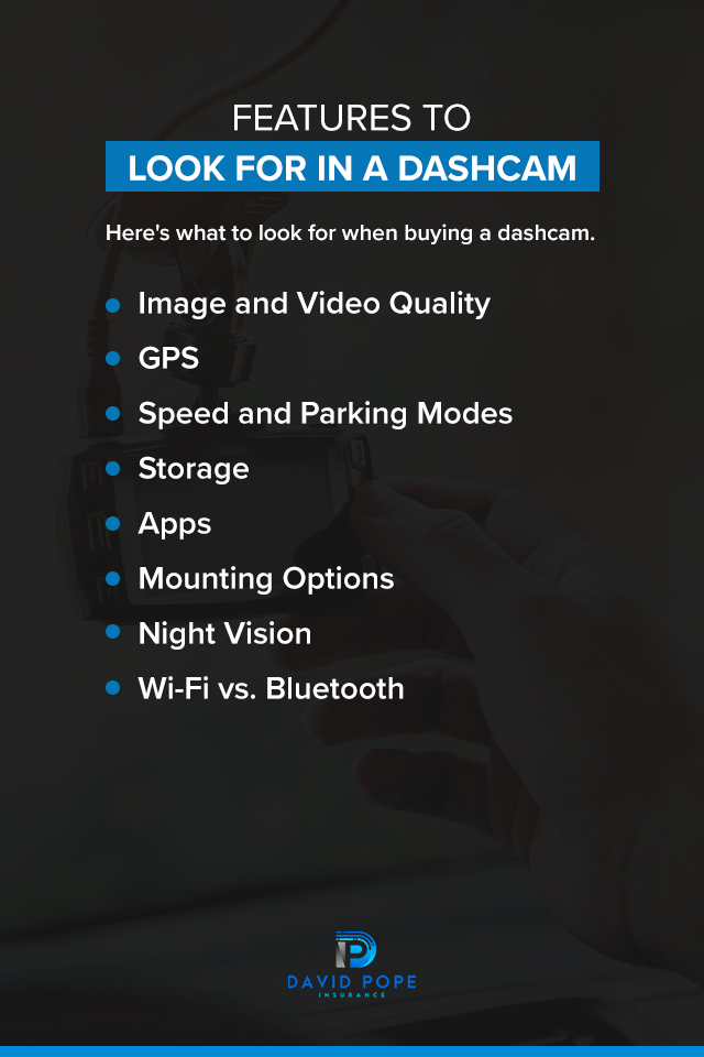 Features to look for in a dashcam. 