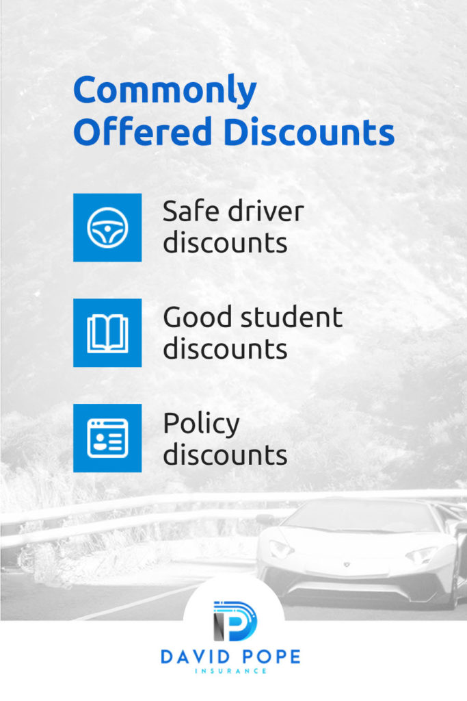 commonly offered auto insurance discounts