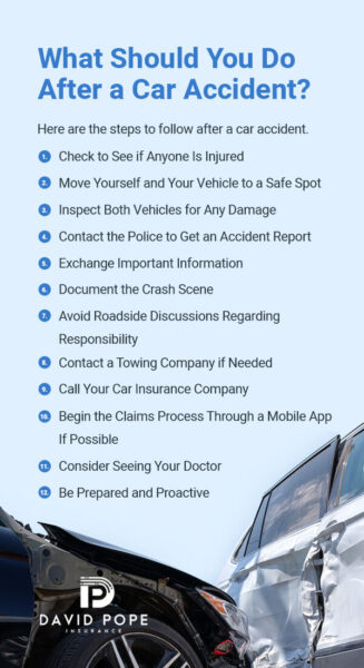 12 Steps to Take After a Car Accident | David Pope Insurance